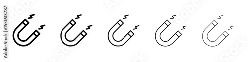 Magnet icon. Design for website and mobile apps.