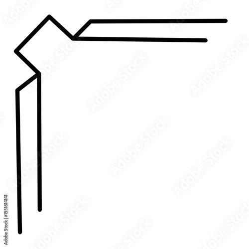Chinese frame corner vector