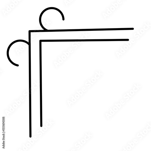 Chinese frame corner vector