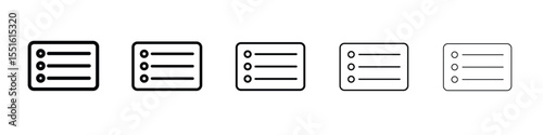Menu list button icon vector, Symbol, logo illustrations