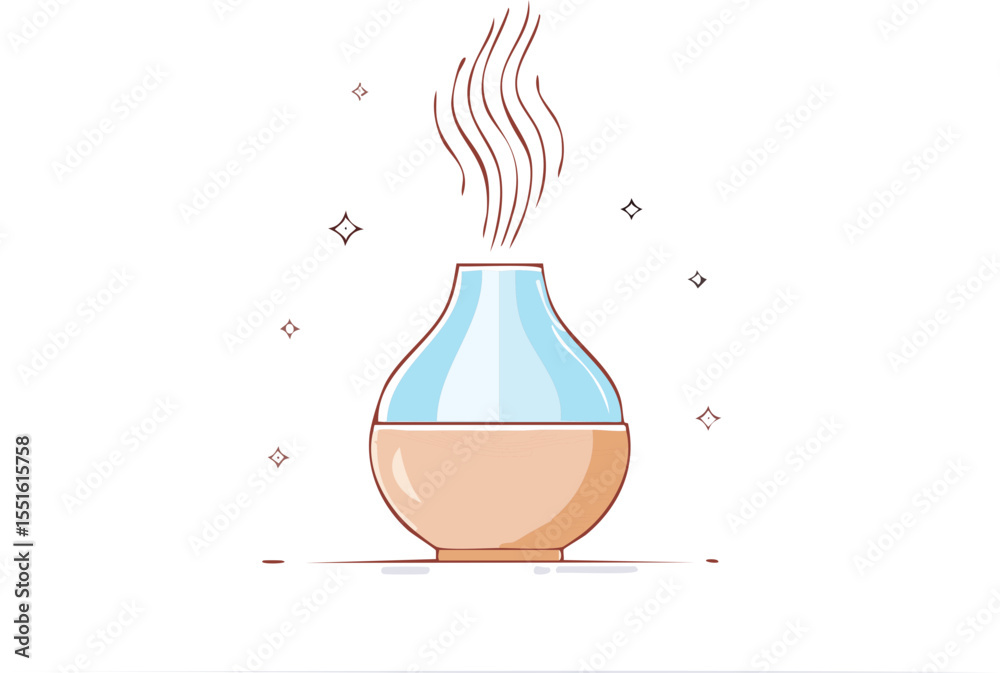 Diffuseur d’huile essentielle avec vapeur douce
