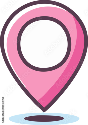 Pointe GPS flat en rose vif