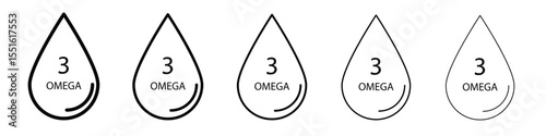 Omega icon vector, Symbol, logo illustrations