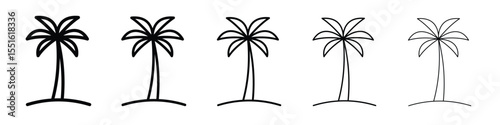 Palm tree icon vector, Symbol, logo illustrations