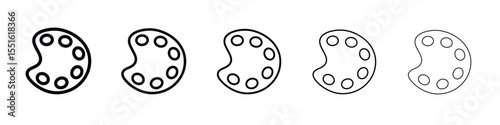 Palette icon vector, Symbol, logo illustrations