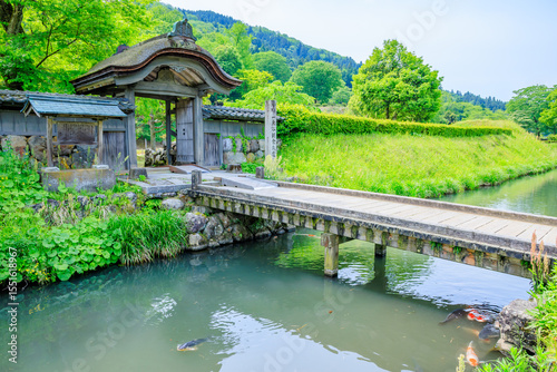 初夏の一乗谷朝倉氏遺跡　福井県福井市　Ichijodani Asakurashi Ruins in early summer. Fukui Pref, Fukui City. photo