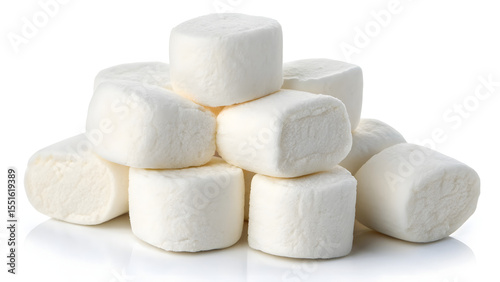 sugar cubes isolated on white