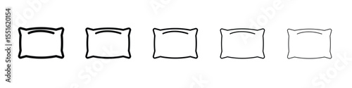 Pillow icon vector, Symbol, logo illustrations