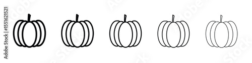 Pumpkin icon vector, Symbol, logo illustrations