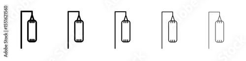 Punching bag icon vector, Symbol, logo illustrations