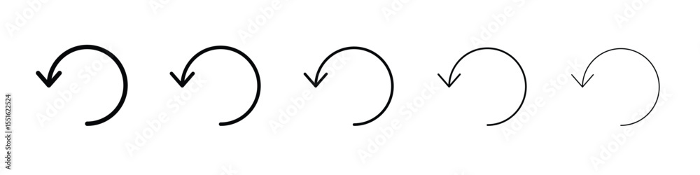 Fototapeta premium Reset icon vector, Symbol, logo illustrations