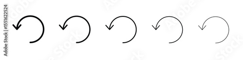 Reset icon vector, Symbol, logo illustrations