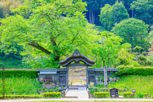 初夏の一乗谷朝倉氏遺跡　福井県福井市　Ichijodani Asakurashi Ruins in early summer. Fukui Pref, Fukui City. photo