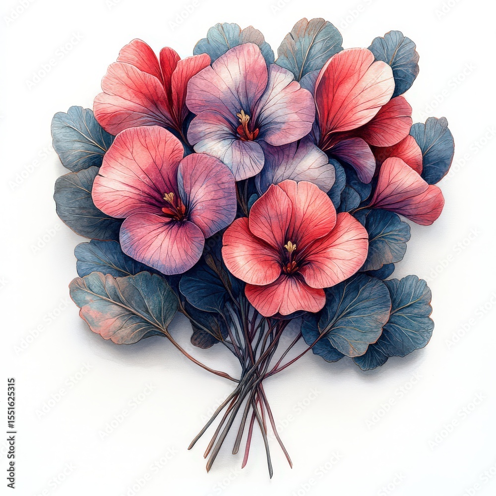 custom made wallpaper toronto digitalBright and vibrant Cyclamen coumes form a lovely bouquet ideal for Valentine’s Day. Set against a pristine white background these floral decorations embody romance and beauty