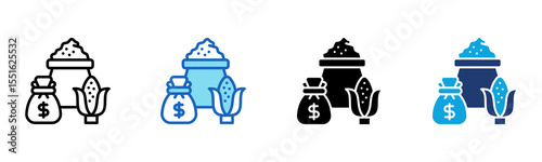 Commodities icon Multi Style Vector Illustration