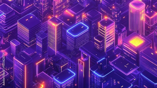 Futuristic Cityscape with AI-Driven Security and Monitoring Systems