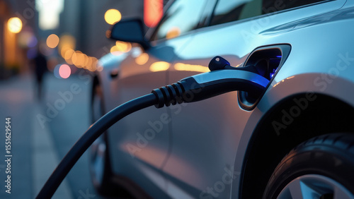 Plugging in at a charging station