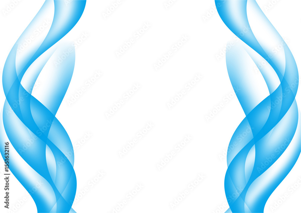 Naklejka premium FRAME LIGHT BLUE WAVE ABSTRACT BACKGROUND
