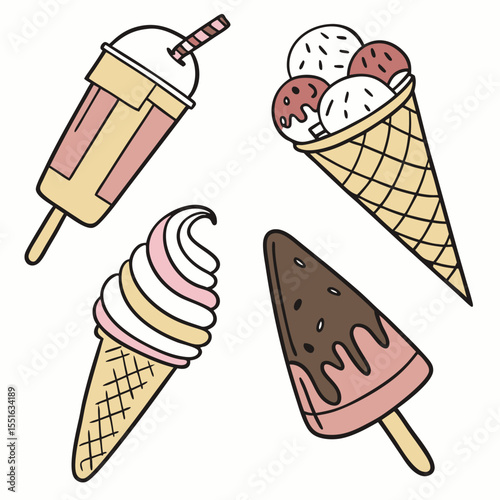 Ice cream vector design