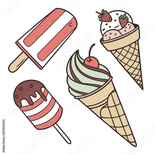 Ice cream vector design