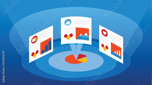 Ai Driven Marketing Analytics Hub Dashboard - AI Dashboard Vector