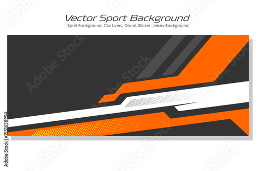 Sport racing car wrap design livery, decal, printable file premium EPS 10