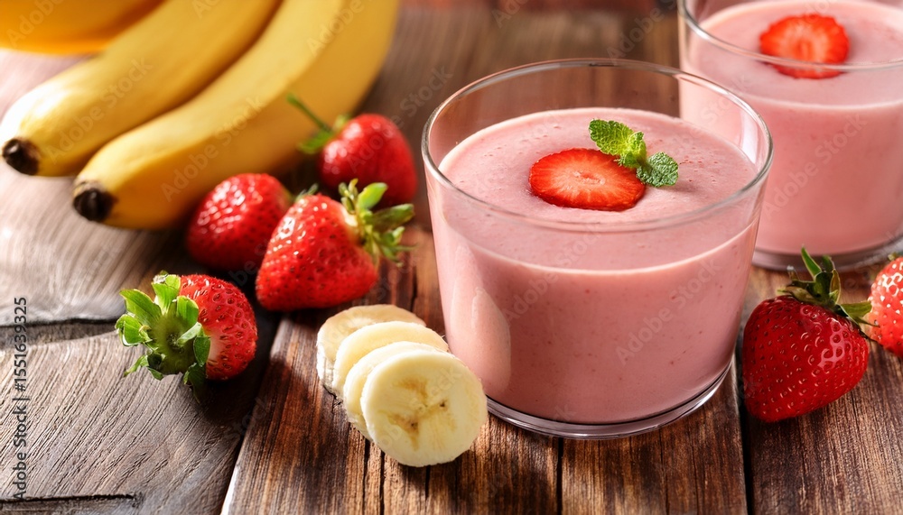 strawberry and banana smoothie strawberry and banana smoothie