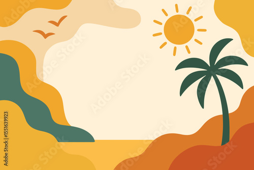 tropical beach background