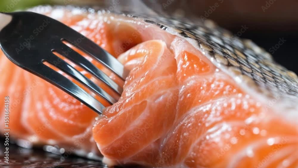 Filete de salmón caliente