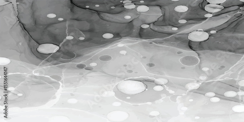 Peaceful White Watercolor Background with Cloud-Inspired Texture in Soft Stone-Gray Sky Hues. Soft White and Pale Gray Watercolor Background Inspired by Overcast Sky and Gentle Cloud Movements