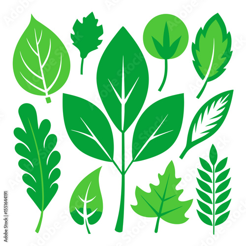 seamless pattern with green leaves