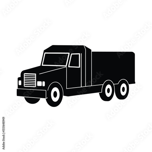 truck isolated on white