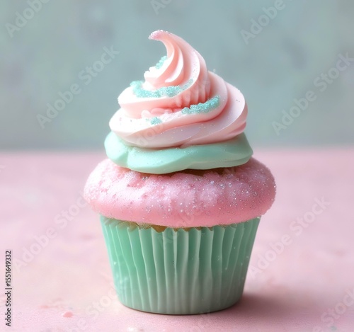 Illustration of small Cupcake with Edible Glitter