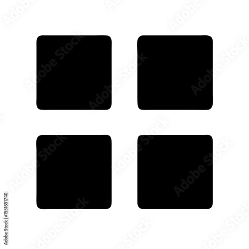Four squares icon vector illustration