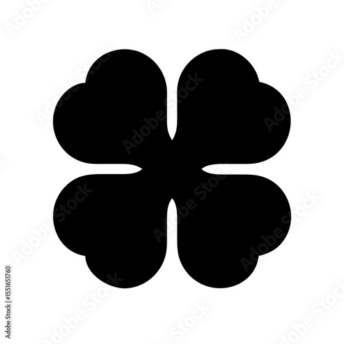 Four leaf clover icon vector illustration