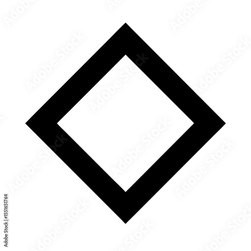 Geometric diamond pattern icon vector illustration