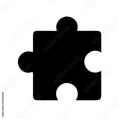 Jigsaw puzzle icon vector illustration