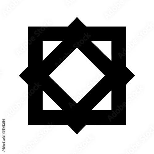 Interwoven pattern icon vector illustration