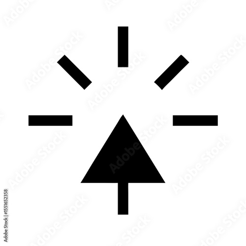 Light rays icon vector illustration