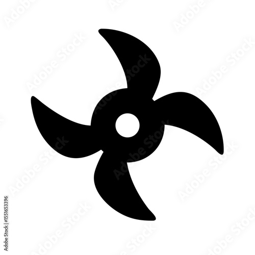 Rotating blades icon vector illustration