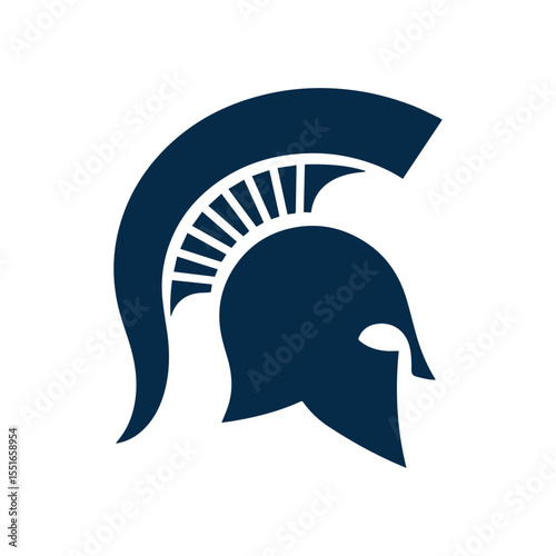 Spartan logo design template elements sparta vector Image