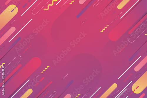 Abstract Geometric Background Pink, Purple, and Orange Shapes