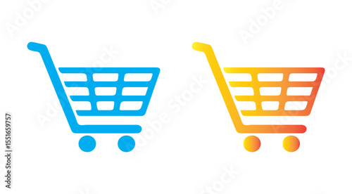 Shopping cart icons set. Internet shop buy symbol icon vector illustration eps 10