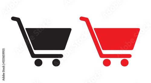 Shopping cart icons set. Internet shop buy symbol icon vector illustration eps 10