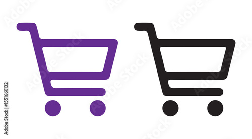 Shopping cart icons set. Internet shop buy symbol icon vector illustration eps 10