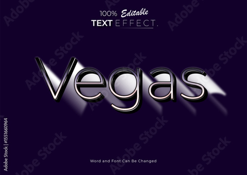 3d Pink neon Las Vegas text effect. Neon Font style Effect. Editable text effect.	