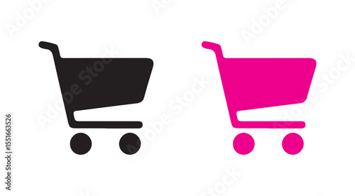 shopping cart icons vector illustration eps 10