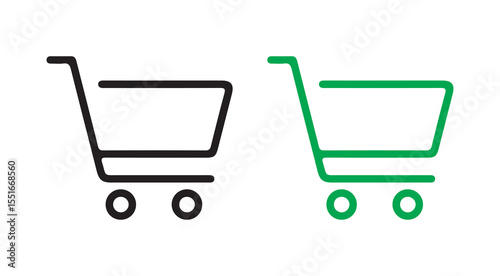 shopping cart isolated