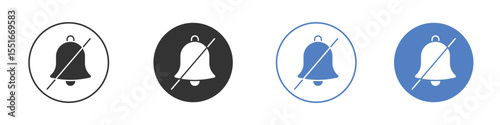 Notification off icon vector, Symbol, logo illustrations
