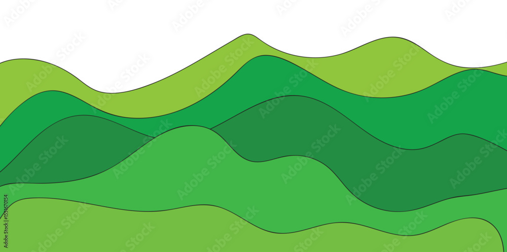 Fototapeta premium vector illustration of a mountain landscape background